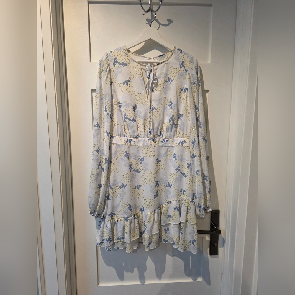 Ted Baker Blue and Yellow Floral Dress